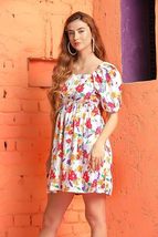 Floral Midi Dress For Women| Fashion One Piece Midi Dress For Women Beach Midi  - £23.42 GBP