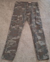 Wrangler Camo Cargo Pants Mens 36X32 Camouflage Hunting Green Woodland - $19.40