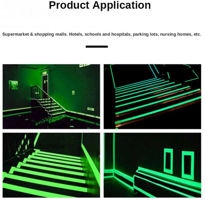 Play Luminous Tape /5m Dark Green Self-adhesive Tape Night Vision Glow In Dark S - £23.18 GBP
