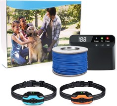 Electric Fence For Dogs, Underground Dog Fence System, Rechargeable Upgraded Ele - $82.99