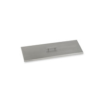 30 x 10 in. Stainless Steel Cover for Rectangular Drop-In Fire Pit Pan - $332.09