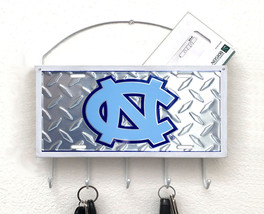 North Carolina Tar heels Mail Organizer, Mail Holder, Key Rack, Mail Basket, Mai - £26.29 GBP