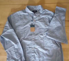 CHARLES TYRWHITT BLUE WINDOWPANE CHECK NONIRON TWILL Classic FIT SHIRT S... - $15.00