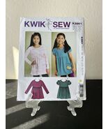 Kwik Sew Pattern K3861 GIRLS BUTTERFLY TOPS SIZE 4 - 14 XS - XL UNCUT - €5,94 EUR
