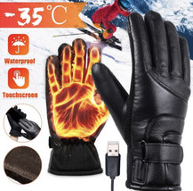 USB Electric Heated Gloves Winter Warm Non-Slip Touch Screen Cycling Bike Gloves - £17.82 GBP