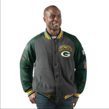 Green Bay Packers Super Bowl Champions Home Team Varsity Commemorative Jacket - £75.73 GBP