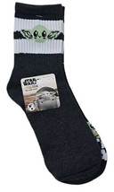 Women&#39;s Mid-Crew Socks Star Wars Mandalorian Baby Yoda 2-Pairs NWT Size ... - £6.11 GBP