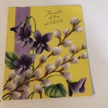 Vintage Easter Card Thoughts Of You Box4 - $3.95