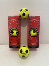 Callaway Chrome Soft Truvis Golf Balls Two Sleeves plus Two Balls Yellow/Black  - £19.57 GBP