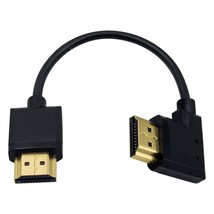 4K Hdmi Cable, Hdmi To Hdmi Cable, Extremely Thin Right Angled Hdmi Male To Male - £20.53 GBP