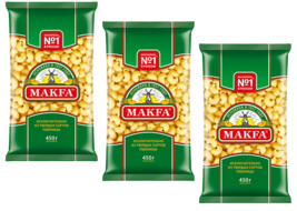 3 PACK x 450G PIPETTE Pasta &amp; Noodles Durum Wheat Makfa Улитки МАКФА Russia RF - £7.77 GBP