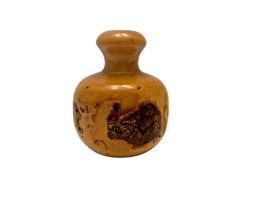 Mini 3 Inch Hand-turned Carved Wood Bud Vase Ownby&#39;s Woodcraft Gatlinbur... - $15.76