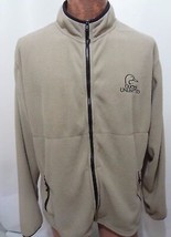 Ducks Unlimited XL Beige Fleece Zip-Front Jacket - £22.68 GBP