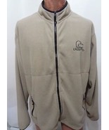 Ducks Unlimited XL Beige Fleece Zip-Front Jacket - £22.84 GBP