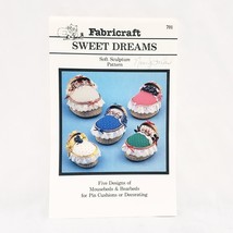 Sweet Dreams Mouse bed Bear beds Pincushion Pattern Fabricraft - $14.84