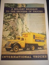 1937 A holiday message to the drivers of trucks Christmas international ... - £22.54 GBP