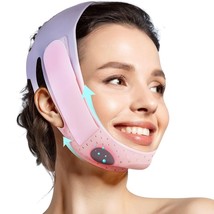V Line Face Tape Face Strap,Soft Silicone Chin Strap Women and Men (23-27&quot;,Pink) - £15.50 GBP