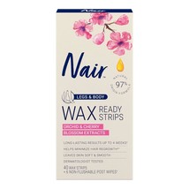 Nair Hair Remover Wax Ready- Strips 40 Count Legs/Body by Nair - £14.34 GBP