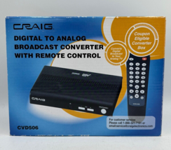 Craig Analog to Digital Broadcast Converter CVD506 Remote Control - £15.15 GBP