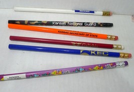 Lot of  6 Unsharpened vintage Pencils Galichia, Kansas National Guard State more - £5.35 GBP