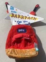Bark Box Barkpack Dog Toy 0 - 20 LBS XS-S Backpack Teacher&#39;s Pet School - £12.65 GBP