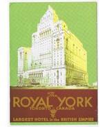 Royal York Hotel Directory Of Shops &amp; Services Arcade &amp; Lobby Levels Tor... - $15.75