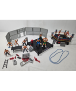 Wrestling Mini Action Figures Playset with Ring Stage &amp; Accessories SMACK - €12,97 EUR