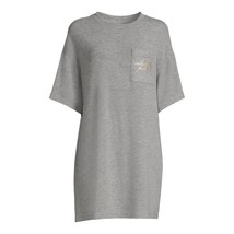 CELEBRITY PINK SLEEP WOMENS GRAY OVERSIZED SLEEP SHIRT NIGHTGOWN SIZE M/... - £7.77 GBP