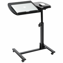 Adjustable Rolling Laptop Desk Angle Height Over Sofa Bed Notebook Table... - $77.99
