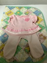 Vintage Cabbage Patch Kids Pink Heart Dress &amp; Tights 1980’s - £58.63 GBP