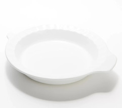 KitchenAid 9&quot; Round Casserole Or Deep Dish Pie Plate White - £17.42 GBP