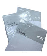3 Pieces IKEA TUPPLUR Sheet Light Gray Twin 1 Flat and 2 Fitted Set Cotton NEW - $47.45