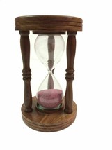 Handmade Wooden Hourglass Sand Timer Nautical Collectibles Sand Timer Ho... - £21.30 GBP