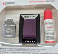 Rare Polished Abyss Purple  Zippo Lighter Gift Kit - $33.20