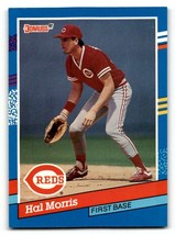 1991 Donruss #141 Hal Morris    Cincinnati Reds Baseball Cards EX/NM ID:55338 - $1.73