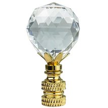 Royal Designs, Inc. Large Faceted Diamond Cut K9 Clear Crystal Finial for Lamp S - £19.43 GBP+