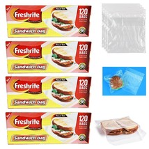 480 Fold Top Sandwich Snack Bags Food Storage Plastic Baggies Office Tra... - $37.99