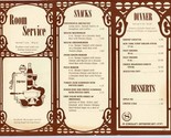 Sheraton A Crown American Inn Room Service Menu 1980 - $17.82