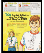 1982 Trix Lucky Charms Rabbit T-Shirts Circular Coupon Advertisement - £14.90 GBP