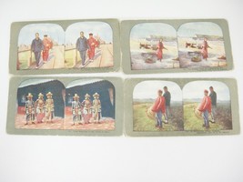 Stereoview Cards Manchurian Mill Winter Clothes Chinese Bankers Asian Magicians - £3.96 GBP