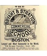 Bryant &amp; Stratton Commercial College 1894 Advertisement Victorian 6 ADBN1jj - $28.01 CAD