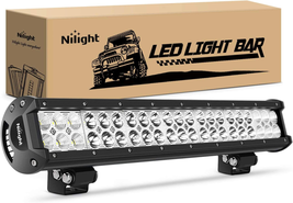 Nilight - 60005C-A 20Inch 126W Spot Flood Combo Led Light Bar off Road Lights Bo - £34.05 GBP