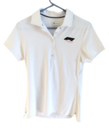Peter Millar Womens S Polo Shirt E4 Wicking 50 UPF Vented White Golf 1/4... - £56.86 GBP