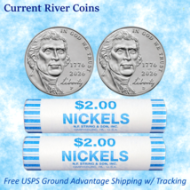 2026-P&amp;D Semiquincentenial 1776~2026 Nickels 2  BU OBW ROLLS  - $43.60