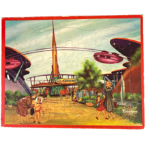 Disneyland Vintage Tomorrowland Jigsaw Puzzle Jaymar W Disney P  Large 3... - $28.80