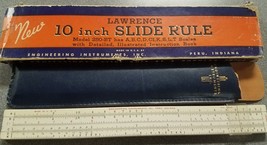 Vintage Lawrence Engineering 250-BT Service Slide Rule Orig. Box Leather Case - £12.54 GBP