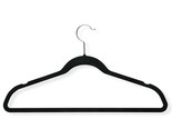 Hng-01050 Ultra-Thin Non-Slip Velvet-Touch Hangers, Black, 20-Pack - $27.99