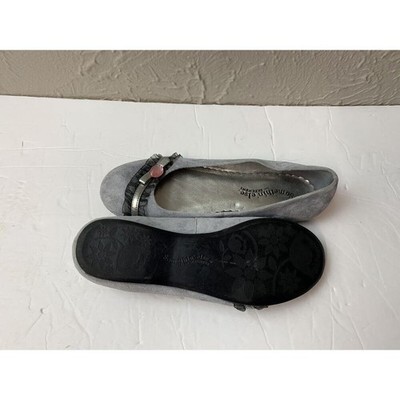 SKECHERS Somethin Else Gray Flats Gemstone Accent Womens Ballet Shoes Size 5.5 Item image 4