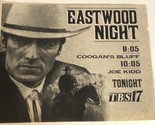 Eastwood Night Vintage Tv Guide Print Ad Clint Eastwood TPA15 - £4.66 GBP