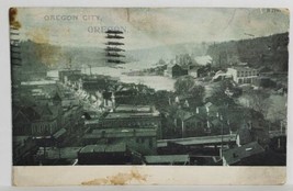 Oregon City Oregon 1908 View of City Mill &amp; Factories Postcard T11 - £39.14 GBP